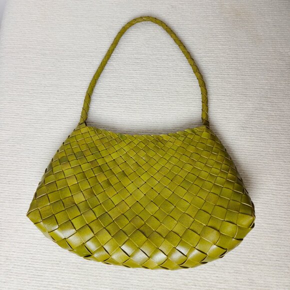 DRAGON DIFFUSION mini Rosanna leather tote bag in Bamboo Green New - Picture 2 of 10